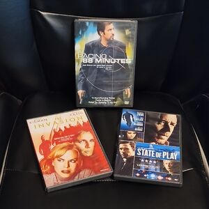 DVD 3 Action Movies: 88 Minutes, The Invasion, State of Play